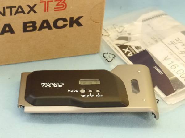 ☆コンタックス T3 データバック チタンシルバー☆ カメラ、光学機器