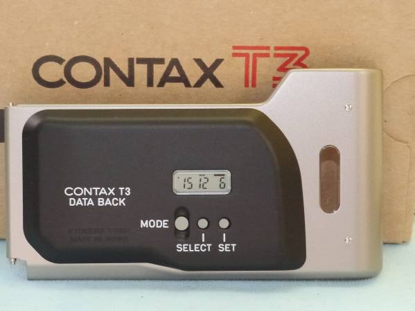 ☆コンタックス T3 データバック チタンシルバー☆ カメラ、光学機器