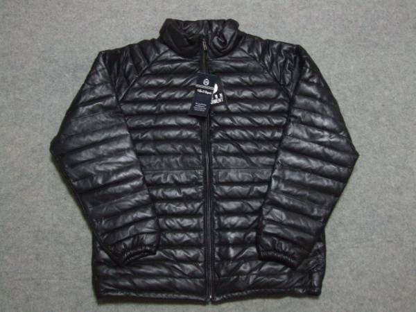 ★未使用 羊革ダウンジャケットXL黒 LL5
