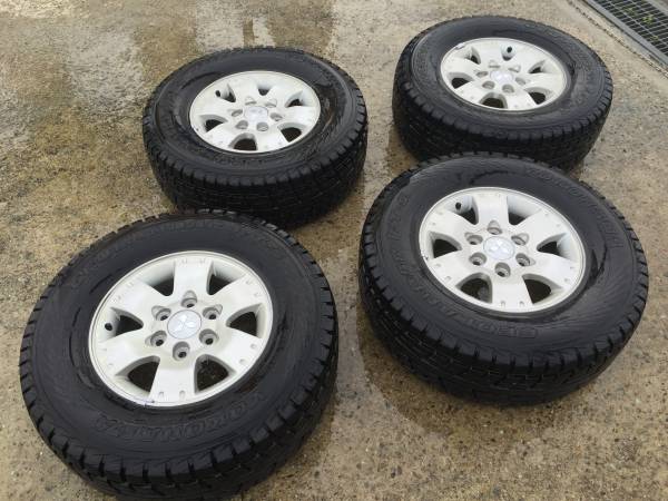 パジェロスタッドレスタイヤ＆純正ホイール４本セット売切り