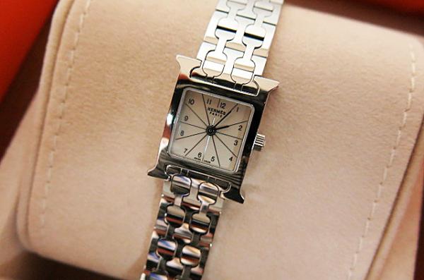 エルメス美品 Ｈウォッチ エイチウォッチHH1.110クォーツ腕時計