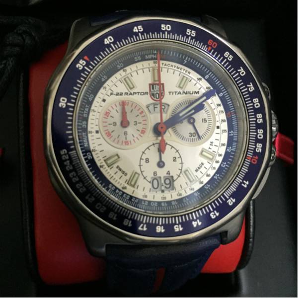 定価15万ルミノックス ロッキードマーティン Ｆ22ラプター