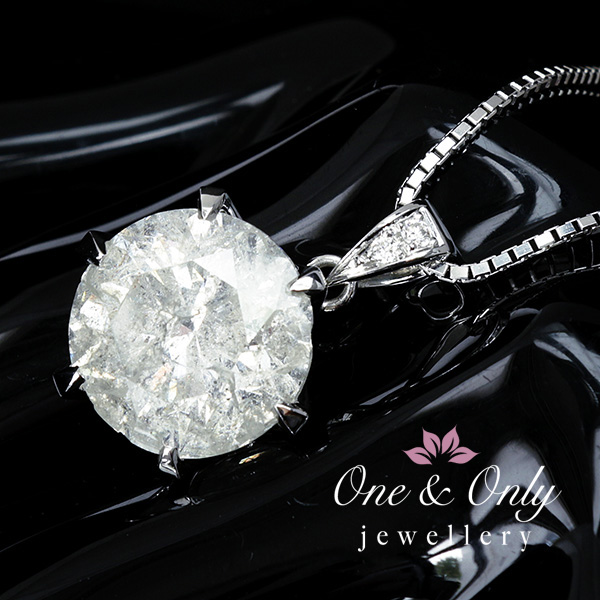 《1円》驚愕！超特大『10ct』ダイヤモンド/Iカラー PTペンダント_4