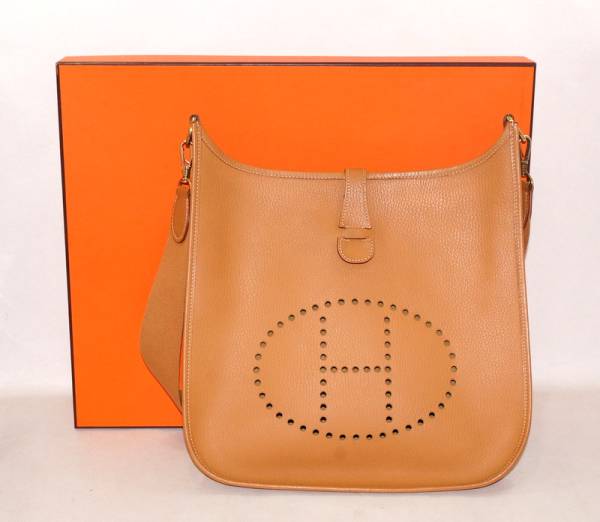 1円 エルメス エブリンⅠGM ブラウン ショルダーバッグ 京塚質屋