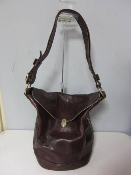 ★イタリア製★MARINO ORLANDI★レザーショルダーバッグ★茶