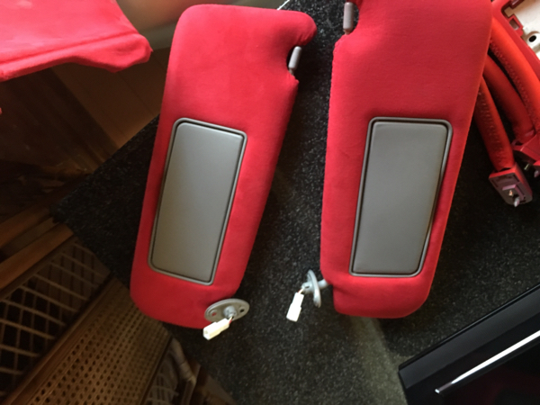 16アリスト バイザー 張り替え アルカンターラ