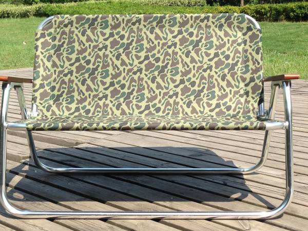 キャプテンスタッグ張り替えベンチセット ダックハンターカモ