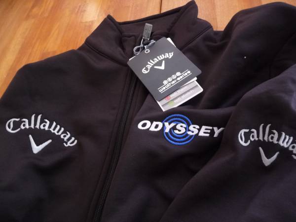 USキャロウェイODYSSEY 2015秋冬新作 1/4トレーナー黒L 100円～