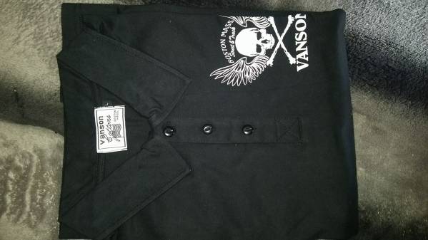 バンソン ポロシャツ L Vanson スカル 未着用
