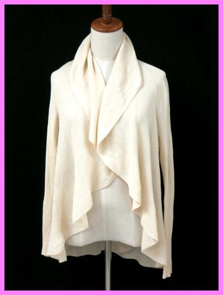 6547★未 EPOCA/エポカ ニット カーディガン ボレロ 40 ベージュ