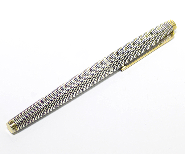 1円～【PARKER】 万年筆 スターリングシルバー 14K