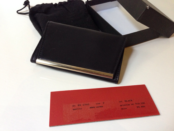 rip van winkle×porter馬革 カードケース 名刺入れ 未使用 黒色