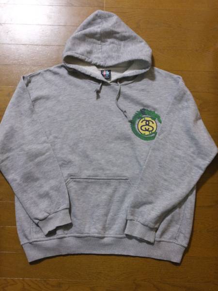 ステューシー/パーカー/ドラゴン/龍/シャネル/USA/OLD STUSSY/L
