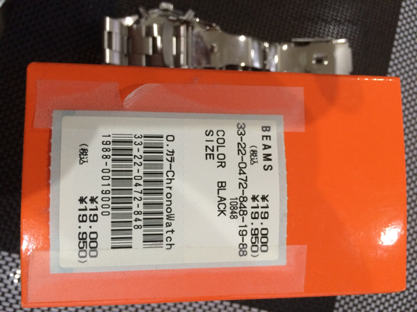 ビームス 時計 BEAMS 定価19800円 箱付き 美品 動作OK