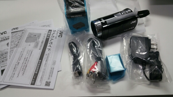 JVC ビデオカメラGZ-E108 バッテリー、SDカード、保証付き！！ ご覧