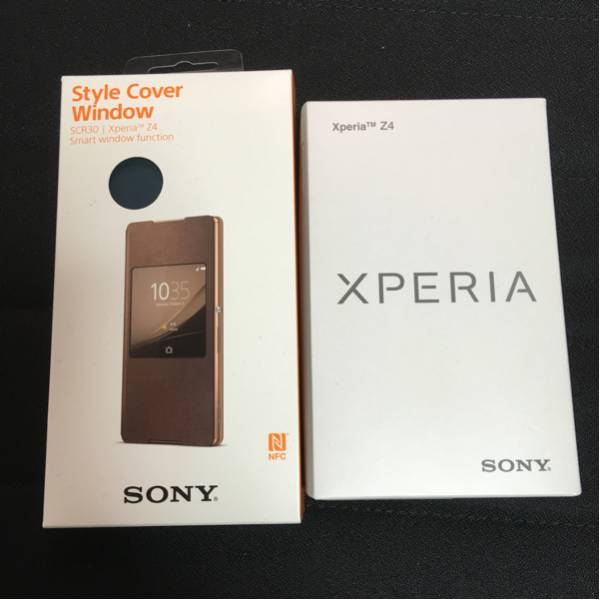 美品 SoftBank Xperia Z4 ＋ 新品未開封SONYスタイルカバー