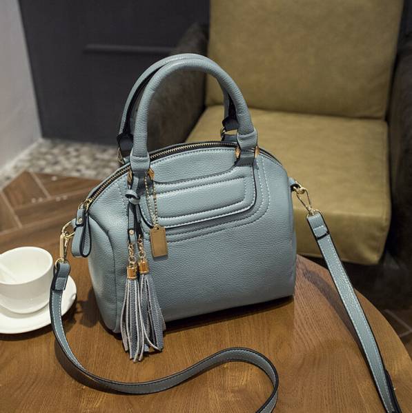 レディーストートバッグ斜め掛け通勤鞄超可愛い人気　水色