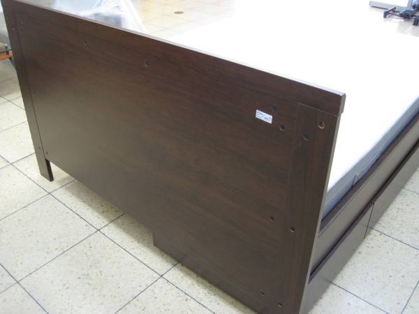 未使用/展示品 IKEA BRUSALI ダブルベッド/収納付 直接引取限定!