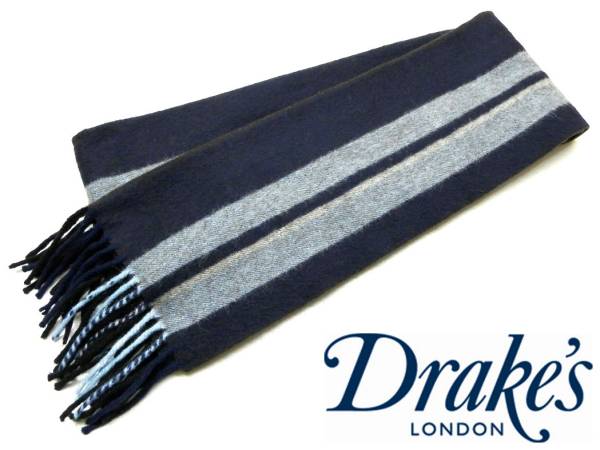 ◇スコットランド製DRAKE'Sドレイクスのマフラー アンゴラMA16