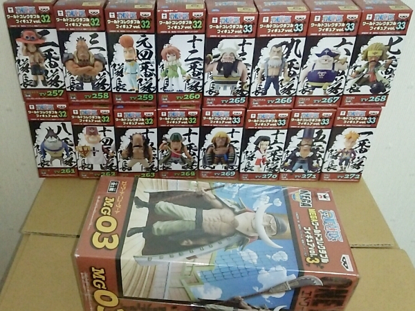 ワンピース コレクタブル vol.32 vol.33 白ひげ海賊団 32 33 ワンピース コレクタブルvol.32+33 全16種+MEGA白ひげ フィギュア ONE
