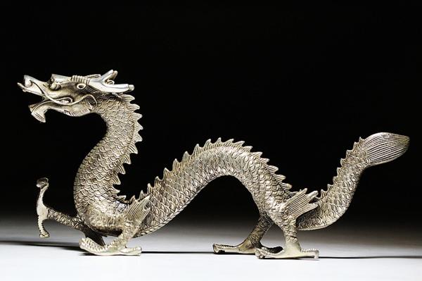 金属製 大型水注 壺 金属工芸 龍 獅子 象 工芸品 骨董品 インテリア
