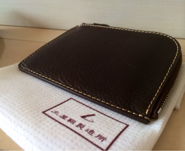 土屋鞄 2015年夏限定 Lファスナー 財布 ダークブラウン(小銭入れ