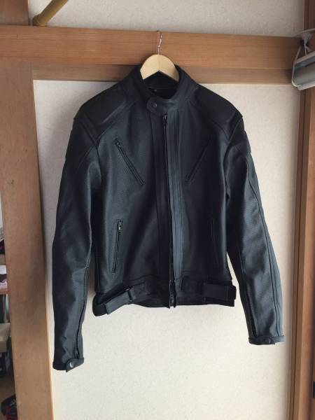 HORN WORKS ライダースジャケット　メッシュ　パンチング　ブラック　M 新品未使用 牛革パンチングライダースジャケット HORN WORKS メッシュ