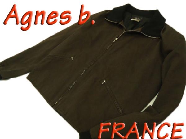 フランス製◇アニエスベーagnes b.◇上質 ジップジャケット 0124-n6