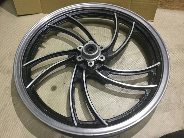 RZ350 フロントホイール 4L3ダブルディスク化 RZ250 rz350ホイール前後