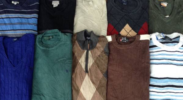 古着卸業者セーター10枚セットXLサイズまとめ福袋US輸入ニット柄