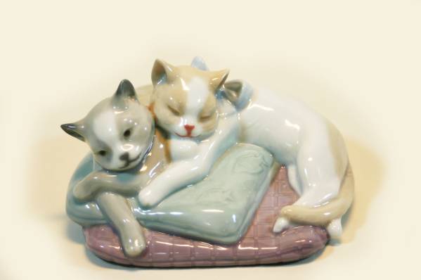 スペイン　NAO　陶器　置物　猫