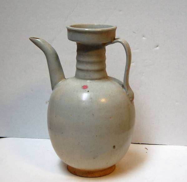 A208y_famille中国骨董 白い水差し 水注 器