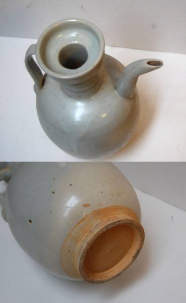 A208y_famille中国骨董 白い水差し 水注 器