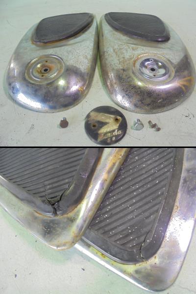 ホンダ スポーツカブ C110 タンクパネル エンブレム ラバー