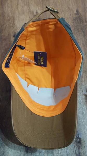 POLOラルフローレン　 ハンティングキャップ　カモ・レザー　F