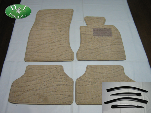 BMW 5シリーズ E60 フロアマット カーマット& サイドバイザー織C