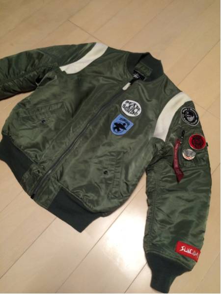 stussy ALPHA 25周年限定 MA-1 フラグメント Mサイズ STUSSY MA-1