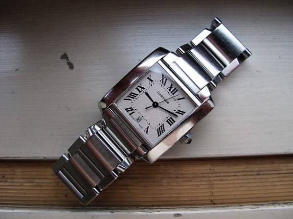 カルティエ　タンク　中型　自動巻き正常稼働品