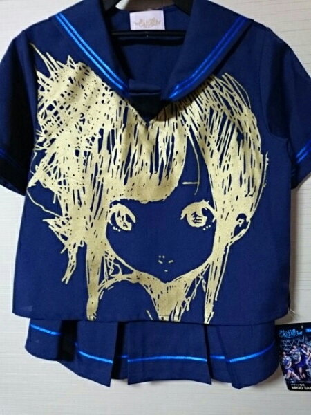 でんぱ組.inc ピンキー 紺×金 セーラー服 愛まどんな タグ付_1