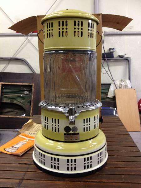 パーフェクション 石油ストーブ No750 黄 箱、受け皿、取説付き