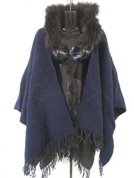 大得価，2025 ダイアグラム グレースコンチネンタル ポンチョ ファー