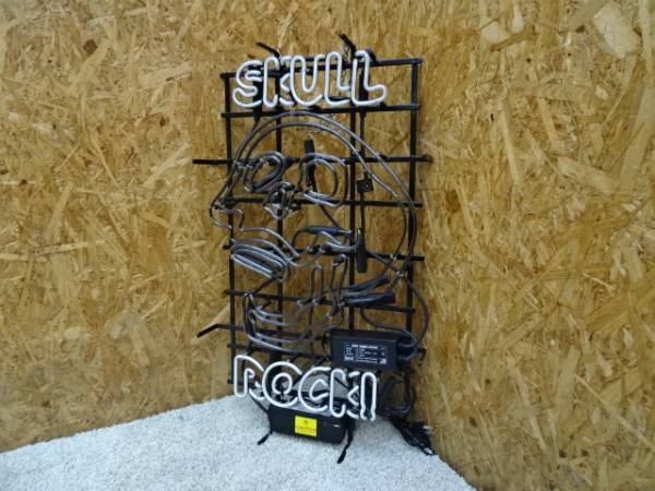 ◇SKULL ROCK◇ネオン管◇看板◇スカルロック◇ スカルネオン看板