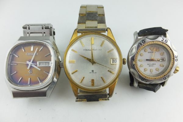 シチズン セイコー リコー メンズ 時計 3本セット　F02797_1