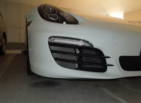 レア！981ボクスター用フロントエアインテークフィン４枚set　黒