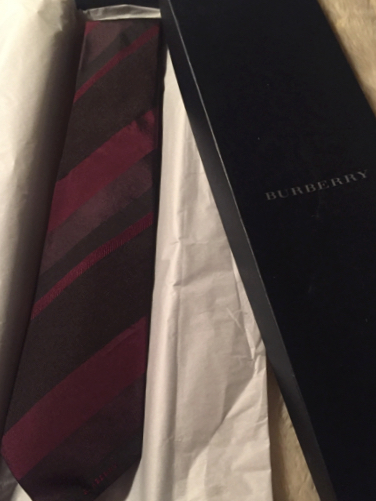 新品 バーバリー ロンドン ネクタイ 刺繍ロゴ入り Burberry