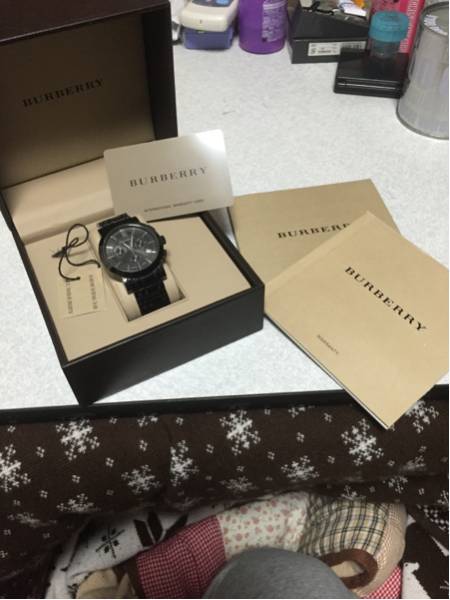 Burberry 時計 BU1373 希少BURBERRY バーバリー 腕時計 BU1373 クロノ