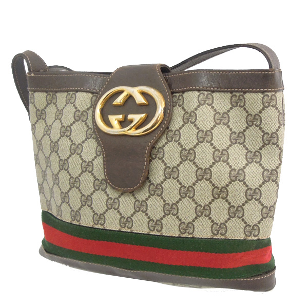 中古】GUCCI(グッチ)オールドグッチ GG ショルダーバッグ 訳有 GUCCI