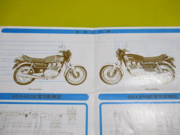 即！GSX250E/GSX400E/取扱説明書/ザリ/配線図有/検索)マニュアル Yahoo