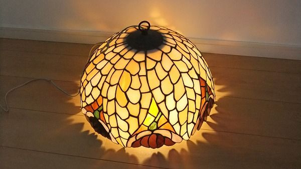 ステンドグラス　ハンドメイド　ランプシェード