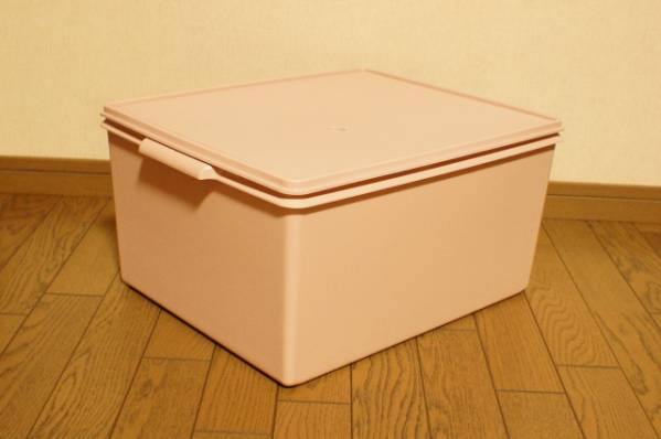 ピンク Tupperware タッパーウェア「ディープロングスーパーケース